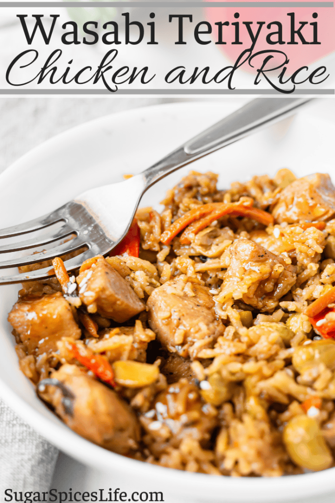 Wasabi Rice Recipe Wasabi Teriyaki Chicken and Rice Recipe - Sugar Spices Life