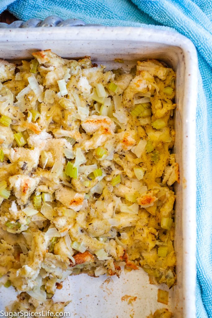 Herbed Bread Dressing Recipe - Sugar Spices Life