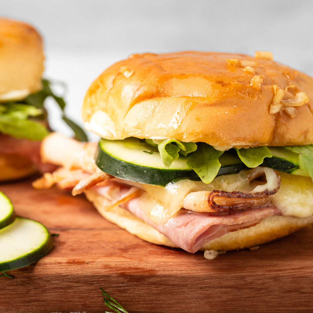 Ham and Cheese Sliders - i am baker